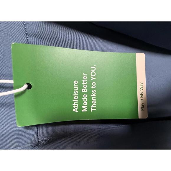 NWT Halara High Waisted Belted Pocket Wide Leg Work Pants Deep Sea Gray Blue XL - Picture 12 of 13